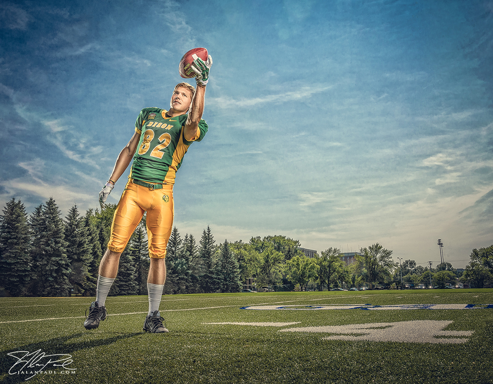 Wide receiver Zach Vraa North Dakota State University Bison football player